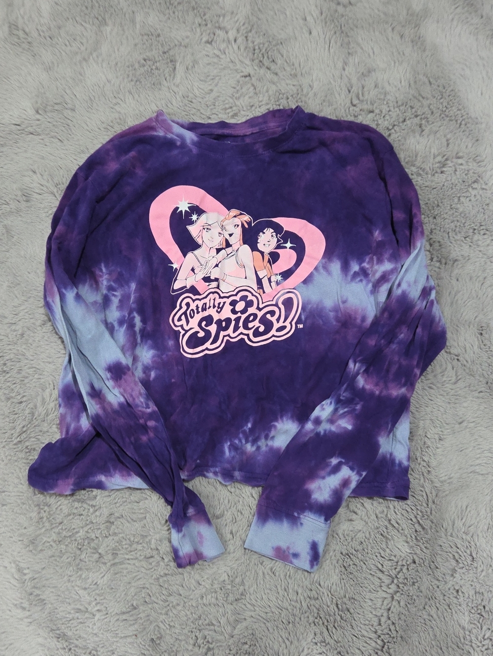 Boxlunch Totally Spies Purple Tie-Dye Long Sleeve Top